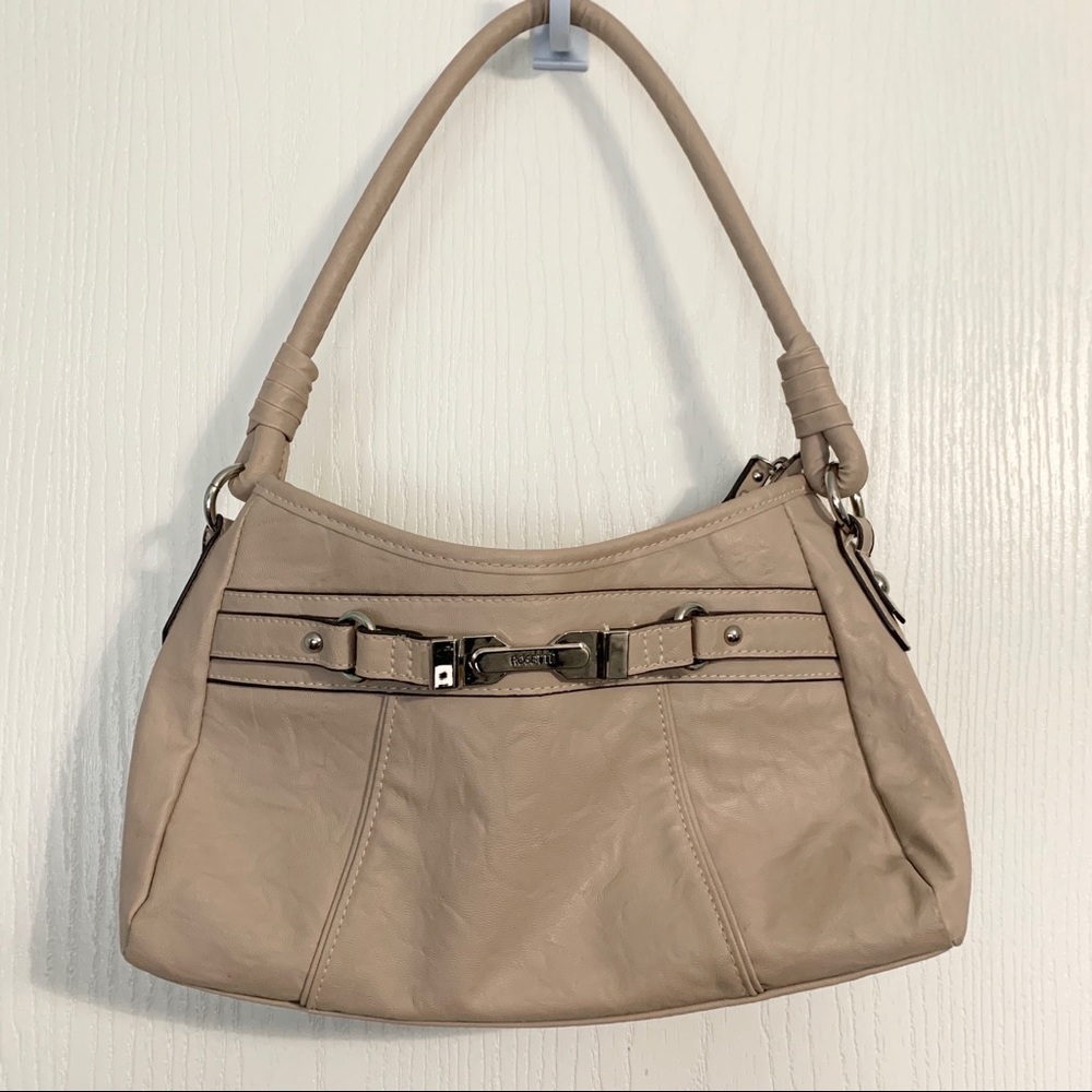 Rosetta cream shoulder bag 13” by 7”